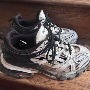 Balenciaga Black and White Sneakers